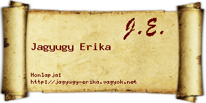Jagyugy Erika névjegykártya